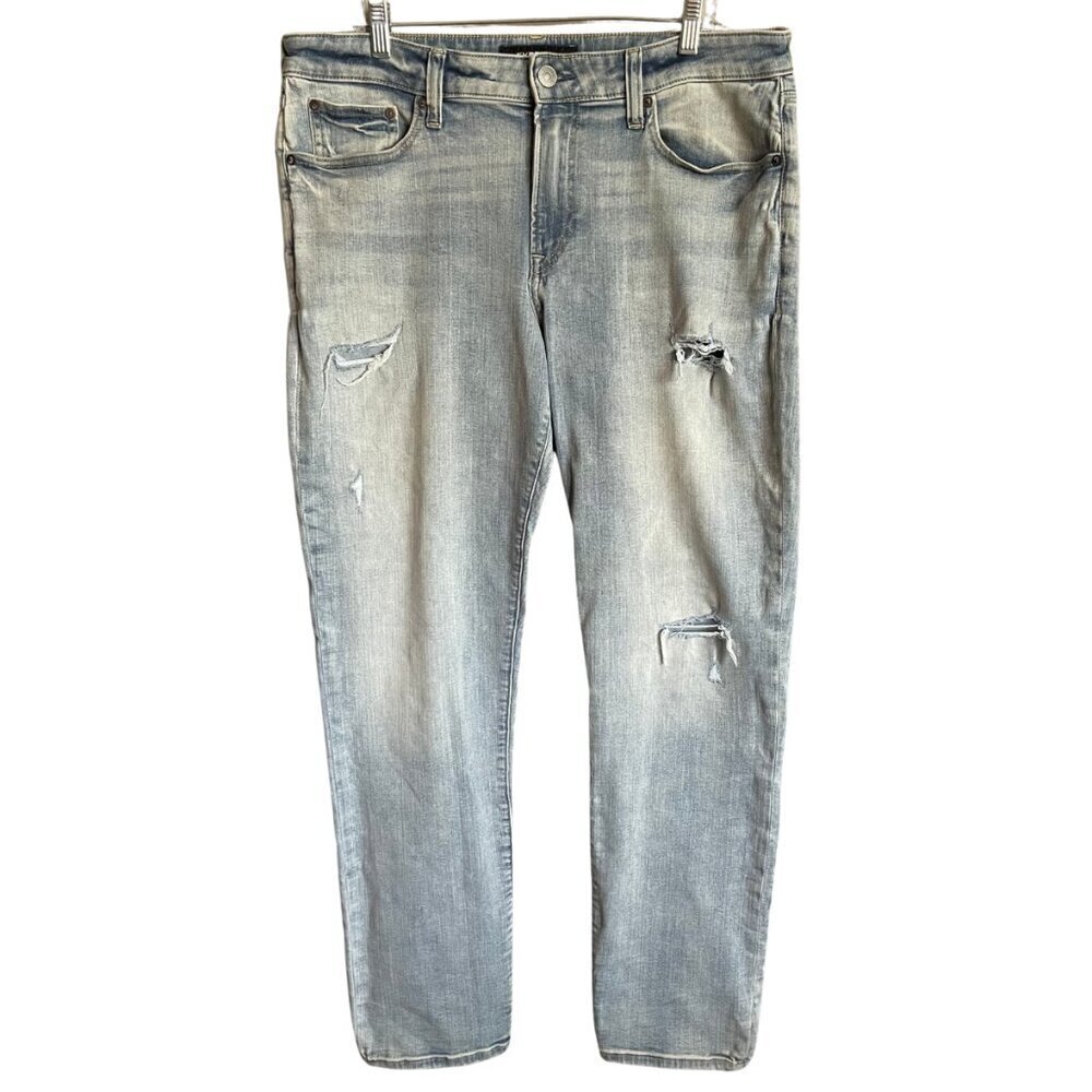 Express Hyper Stretch Slim Distressed Jeans Size 34X34
